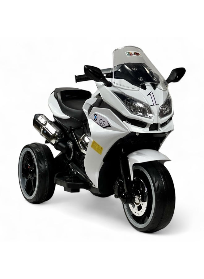 AL BADER Children'S Electric Motorcycle, Can Ride On Tricycles For Boys And Girls, Double Rechargeable Toy Cars, 12V Battery And 2 Motors, Suitable For 2-8 Years Old - Image 1
